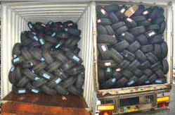 Container export pneus neufs