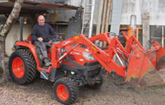 Monté sur un Kubota