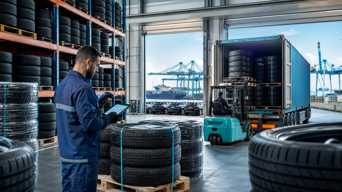 Passenger car tires prepared for international export
