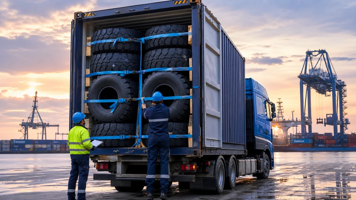 International loading of truck tires